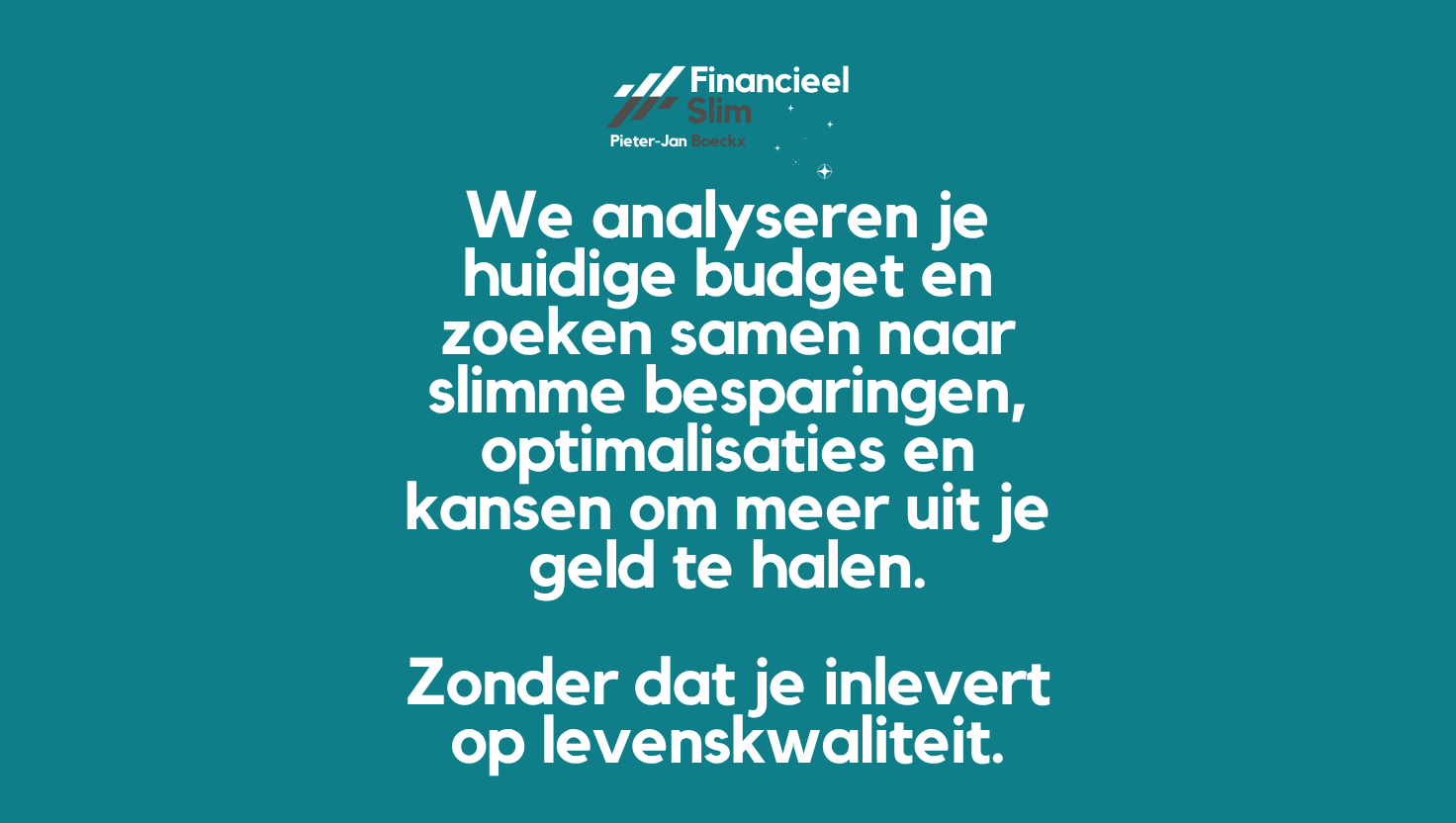 Financieel Slim - financiële Begeleiding